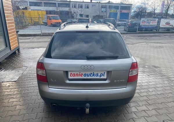 Audi A4 cena 3990 przebieg: 233944, rok produkcji 2003 z Gdańsk małe 29